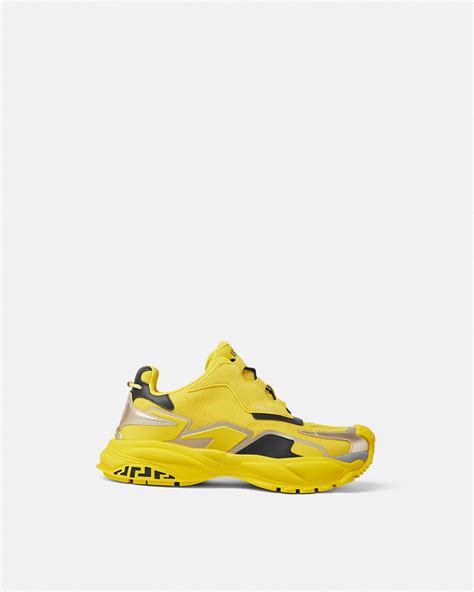 yellow versace sneakers